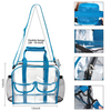Waterproof Clear PVC Tote Bag Women Large Capacity Transparent Custom Logo Swimming Travel Shoulder Tote Bag