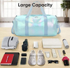 Waterproof Holographic Leather Duffel Travel Carrier Bag Custom Logo Sport Weekender Duffle Fashion Gym Bags for Women