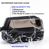 Fashion Transparent Black PVC Makeup Bag Water Resistant Cosmetic Storage Bag Portable Toiletry Pouch