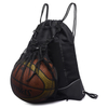 Multifunction Waterproof Nylon Cotton Drawstring Basketball Backpack Football Shoes Bag with Dectable Mesh Ball Bag