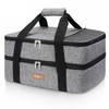 Double Layer Waterproof Insulated Food Delivery Picnic Kid Lunch Cooler Box Insulated Lunch Bags Large Cooler