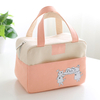 Lunch Box Soft Cooler Insulated Cold Bag Delivery Square Custom Printed Cooler Bag with Long Handle for Kids Adults