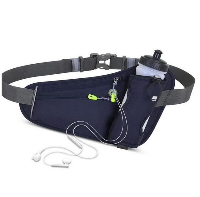 Outdoor Sports Waterproof Fanny Pack Running Jogging Waist Bag Phone Waist Belt Pack Travel Bag with Bottle Holder