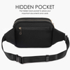 Custom Waterproof Nylon Fanny Pack with Adjustable Strap Large Capacity Bum Bag Unisex Crossbody Belt Bag Waist Bag for Travel