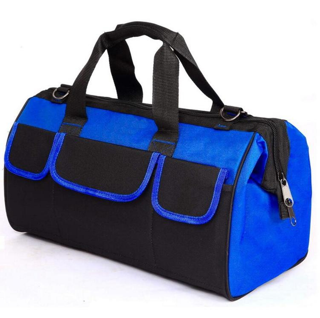 Portable high quality waterproof engineer canvas heavy duty electrician tool kits storage bag with inside pockets
