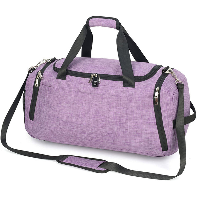 Customize holdall shoulder crossbody travel duffel bags 40L sports dance camping sleepover duffle gym bag women