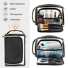 durable strip custom logo cosmetic pouch makeup storage bag large space organizer cosmetic pouch makeup bag