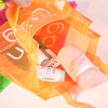 Stock Waterproof Transparent PVC Candy Handbag Clear PVC Wash Toiletry Cosmetic Bag With Custom Logo