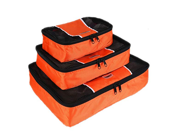 Compression 3 pcs set packing cubes cloth organizer for travel
