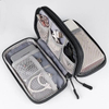 double layer soft travel cable storage bag waterproof travel organizer bag for hard drives phone powerbank and usb flash drive