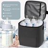 breast milk cooler bag with ice pack customized logo fits 6 baby bottles capacity insulated cooler bag breast milk