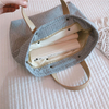 Eco Friendly Organic Cotton Canvas Tote Bags for Women Girls Casual Handbags Shoulder Work Bag