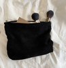 Designer Corduroy Cosmetic Pouch Custom Label Travel Cosmetic Bag Makeup Organizer Corduroy Corduroy Cosmetic Bag