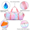 Portable Traveling Pink Women Large Overnight Sports Luggage Storage Sport Gym Bag Duffel Bags With Shoes Compartment