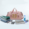 Customizable Yoga Tote Gym Sports Portable Pink Travel Duffle Bag Travel Bags for Men Women
