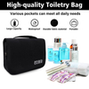 New Designer Mans Travel Toiletry Storage Organizer Bag with Hanging Hook Box Cosmetic Mesh Wash Bag