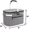 Collapsible leakproof insulated camping beach lunch cooler baskets folding insulation picnic basket wholesale