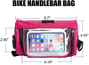 Adjustable Bike Handlebar Bag Waterproof Bike Triangle Frame Bag Bicycle Front Storage Bag Large-Capacity Cycling Front Pack