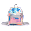 Wholesale Small Holographic PVC Fashion Women Backpack Jelly Bag