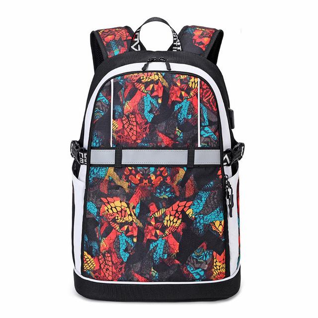 New Oxford Backpack For Middle And High School Students Schoolbag Printed Waterproof Computer Bag Travel Backpack