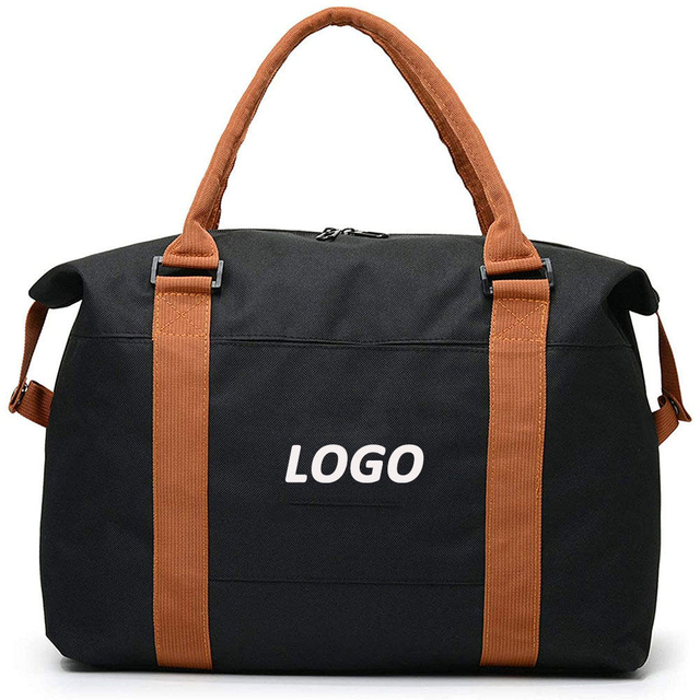 Womens Weekender Carry on Sports Tote Bag, Custom Logo Workout Duffel Gym Bag Travel Bag