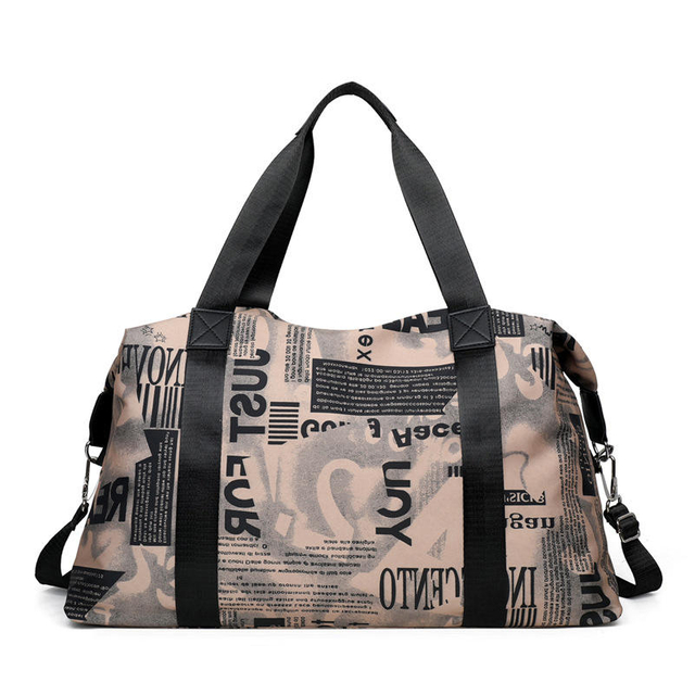 Custom Waterproof Duffel Gym Tote Bag Mens Overnight Bag Carryon Weekend Travel Bag with Shoulder Strap