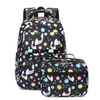 Amazon Hot Sales Two-piece Backpack Cute Print Primary And Secondary School Students Waterproof Backpack Girl Bag