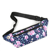 BSCI Factory Waterproof Printed Embroidery Portable Diagonal Body One Shoulder Outdoor Multi-layer Large Capacity Fanny Pack