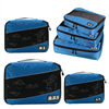 Waterproof 3 Set Packing Cubes Organizers Travel Portable Storage Bag Compression Packing Cubes
