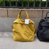Custom Printed Recycle Organic Cotton Canvas Tote Bag Korean Style Reusable Tote Shopping Bag Shoulder Bags
