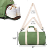 Fashion Travel Spend the Night Duffel Bag Gym Sports Custom Green Canvas Womens Duffle Bag Weekend