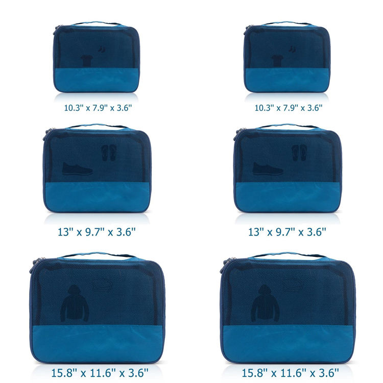 Ultimate packer 5pc sampler set suitcase travel organizer luggage bags