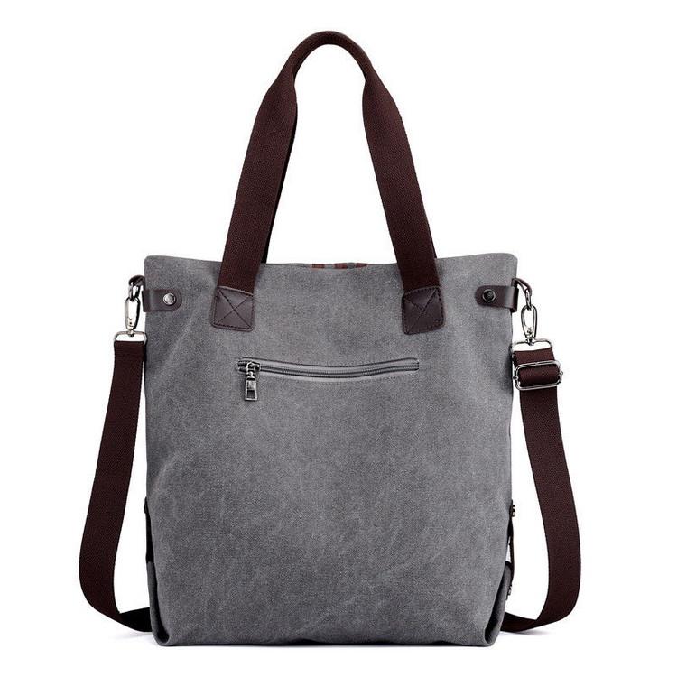 New Fashion 16oz Canvas Lady Handbag Bucket Tote Bag women's shoulder purse satchel
