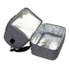 Customized Double Compartment Thermal Foam Cooler Large Insulated Lunch Bag
