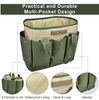 Garden Tool Bag, Canvas Heavy-duty Garden Tote With Pockets Large Organizer Bag Carrier Gardening Storage Tote