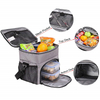 Dual Compartment Insulated Lunch Box Bag For Fitness / Picnic / Beach