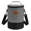 Custom Eco Friendly Adult Shoulder Lunch Bags Waterproof Foil School Portable Insulated Round Cooler Bag Cylinder
