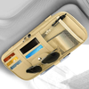 Multi Function Car Documents And Card Pouch For Visor Custom Leather Trunk Car Sun Visor Organizer Storage Bag Pocket