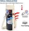 Wholesale Reusable Portable Insulated Wine Bottle Cooler Bag Custom Logo