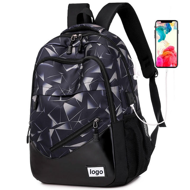 wholesale anti theft travel backpack bag with usb charging port oxford bookbags backpack for teen boys school college
