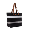 Custom Logo Lady Handle Tote Beach Bag Large Capacity Travel Weekend Bag with Shoulder