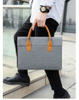 Lightweight & Waterproof Designer Black Messenger Laptop Case Handbag for Women