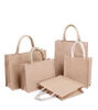 Wholesale Recycle Large Canvas Jute Burlap Tote Shopping Bag with Custom Logo