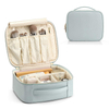 Wholesale Makeup Travel Case Brush Organizer Bag Waterproof PU Leather Cosmetic Case