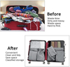 Lightweight Waterproof Suitcase Storage Cubes Travel Luggage Packing Organizers with Laundry Bag Shoe Bag
