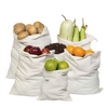 GOTS Certified Organic Cotton Rice Muslin Produce Drawstring Bag