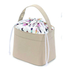 Waterproof Drawstring Tote Bag for Work Office Picnic Insulated Grocery Shopping Bag For Women Thermal Luxury Lunch Bag