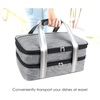Large Double Layer Insulated Cooler Bags Thermal Carrier Bag To Keep Food Lunch And Drink Cold With Handle For Picnic