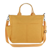 Large Capacity Women Plain Hand Bag with Multi-pockets Blank Custom Printing Women\'s Cotton Canvas Tote Bag