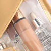 Wholesale Cheap Promotional PU PVC Clear Makeup Envelope Bag Cosmetic Gift Pouch